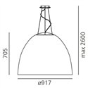 Artemide NUR 1618 Acoustic suspended lamp