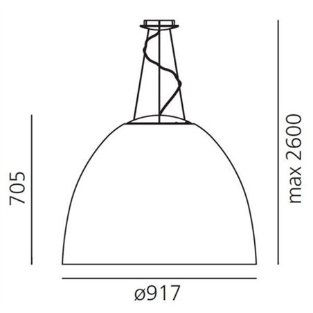 Artemide NUR 1618 Acoustic suspended lamp