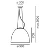 Artemide Nur 1618 suspended lamp