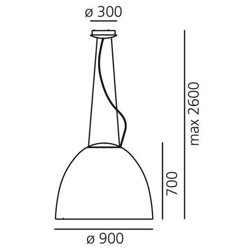 Artemide Nur 1618 Led suspended lamp