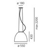 Artemide Nur Gloss suspended lamp