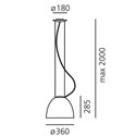 Artemide Nur Mini Gloss suspended lamp