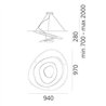 Artemide Pirce suspended lamp