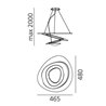 Artemide Pirce Micro Led suspended lamp