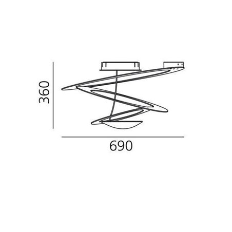 Artemide Pirce Mini ceiling lamp