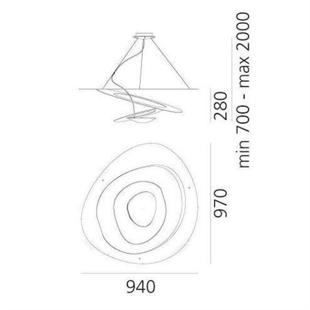 Artemide Pirce Mini suspended lamp