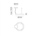 Artemide Ripple 50 suspended lamp