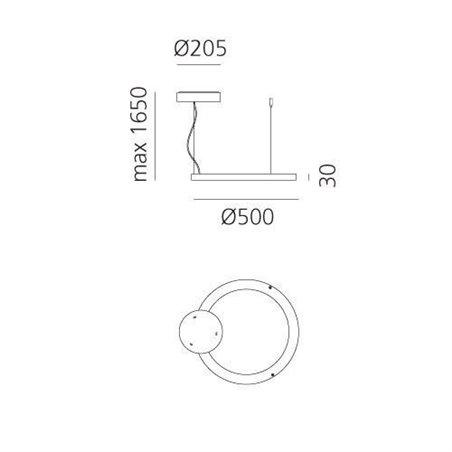 Artemide Ripple 50 suspended lamp