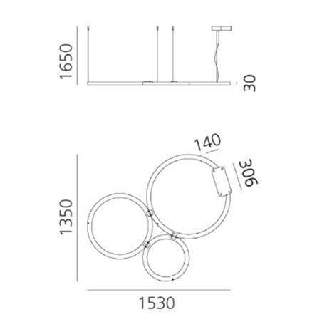 Artemide Ripple Cluster 3 suspended lamp