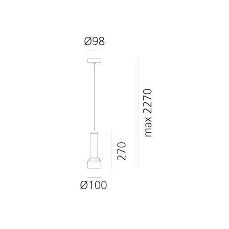 Artemide Stablight "B" suspended lamp