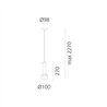 Artemide Stablight "B" suspended lamp