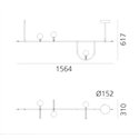 Artemide Yanzi SC1 suspended lamp