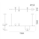 Artemide Yanzi 1 suspended lamp