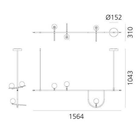 Artemide Yanzi 1 suspended lamp