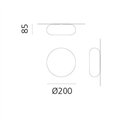 Artemide Itka 20 Wall lamp / ceiling lamp IP65