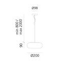 Artemide Itka 20 suspended lamp