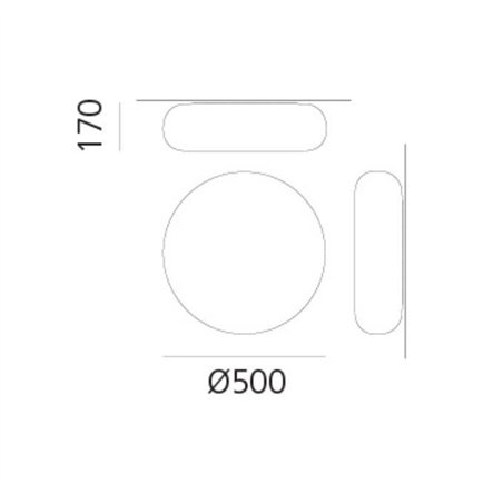 Artemide Itka 50 Wall lamp / ceiling lamp