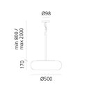 Artemide Itka 50 suspended lamp