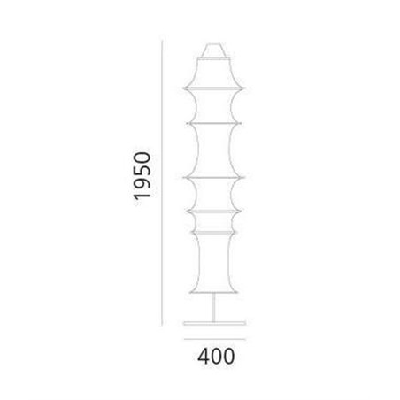 Artemide Falkland Fabric 165 + Inox hoops