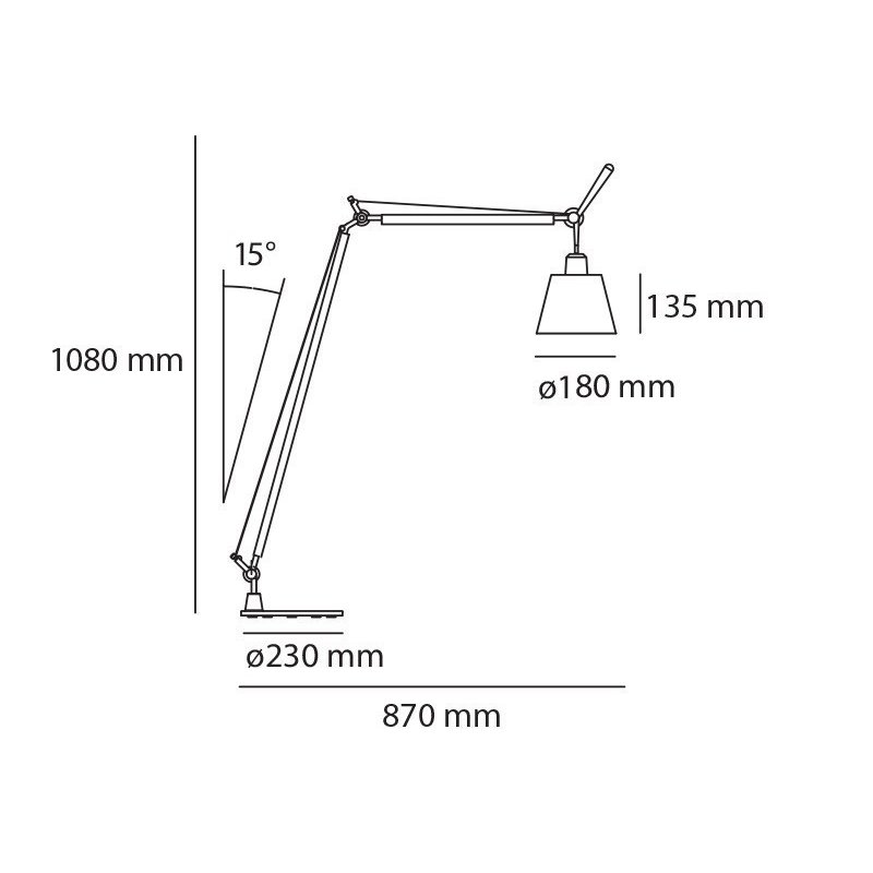 Artemide Tolomeo Basculante Reading