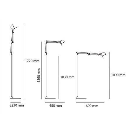 Artemide Tolomeo Micro Body Lamp