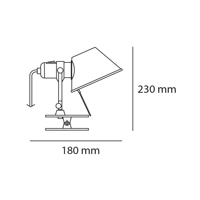 Artemide Tolomeo Micro Pinza clip