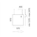 Artemide Discovery Space Square Spot Tw App Nro suspension lamp
