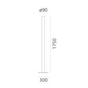 Artemide Ilio White Integralis floor lamp