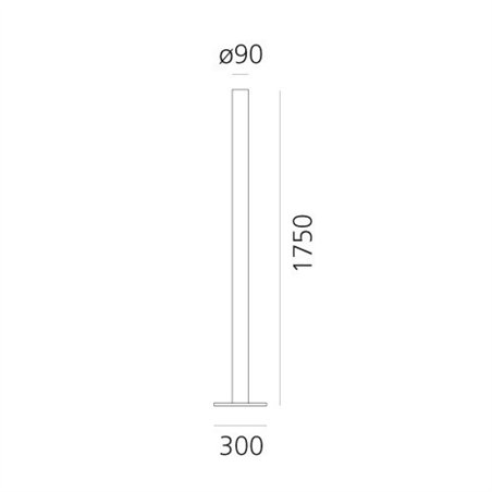 Artemide Ilio White Integralis floor lamp
