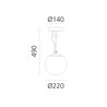 Artemide Nh 22 Ceiling ceiling lamp