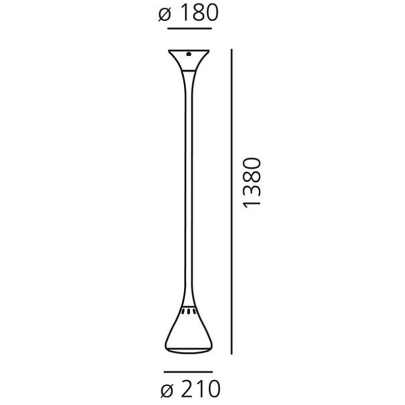 Artemide Pipe Led Suspension White Integralis suspension lamp