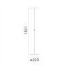 Artemide Athena White Integralis floor lamp