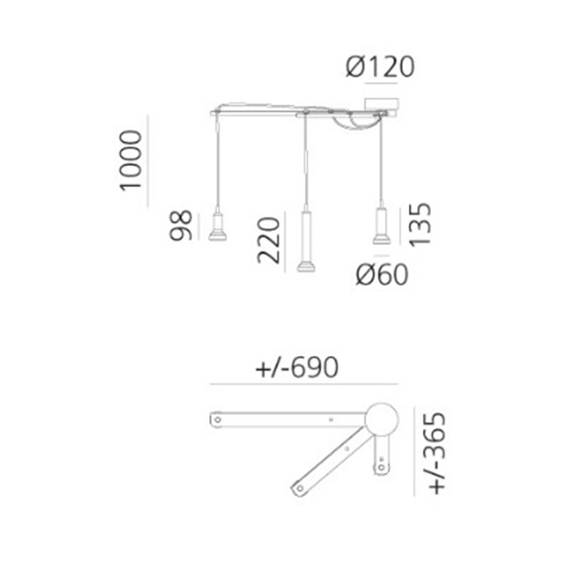 Artemide Stablight Hängelampe
