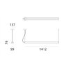 Artemide Dreispitz - 2 Diffused Emission - 150 - Horizontal  Hängelampe