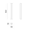 Artemide Dreispitz - 2 Diffused Emission - 90 Deckenlampe / Wandlampe
