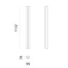 Artemide Dreispitz - 2 Diffused Emission - 120 Deckenlampe / Wandlampe