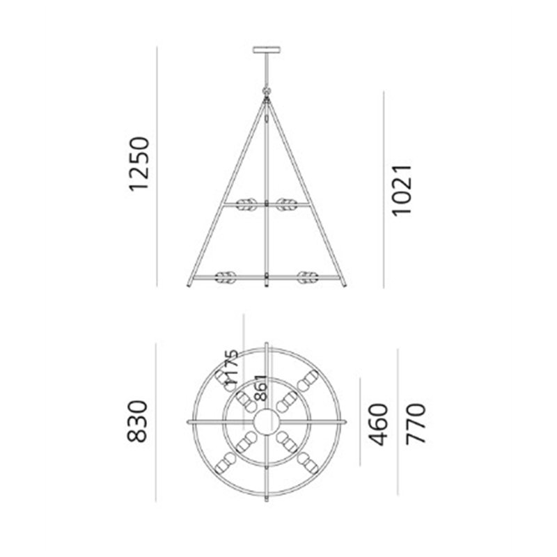 Artemide El Porís - 80 Hängelampe