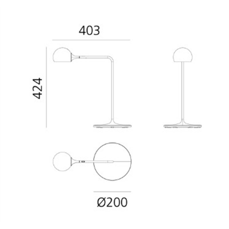 Artemide Ixa Tischlampe