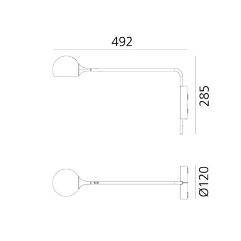 Artemide Ixa Wandlampe