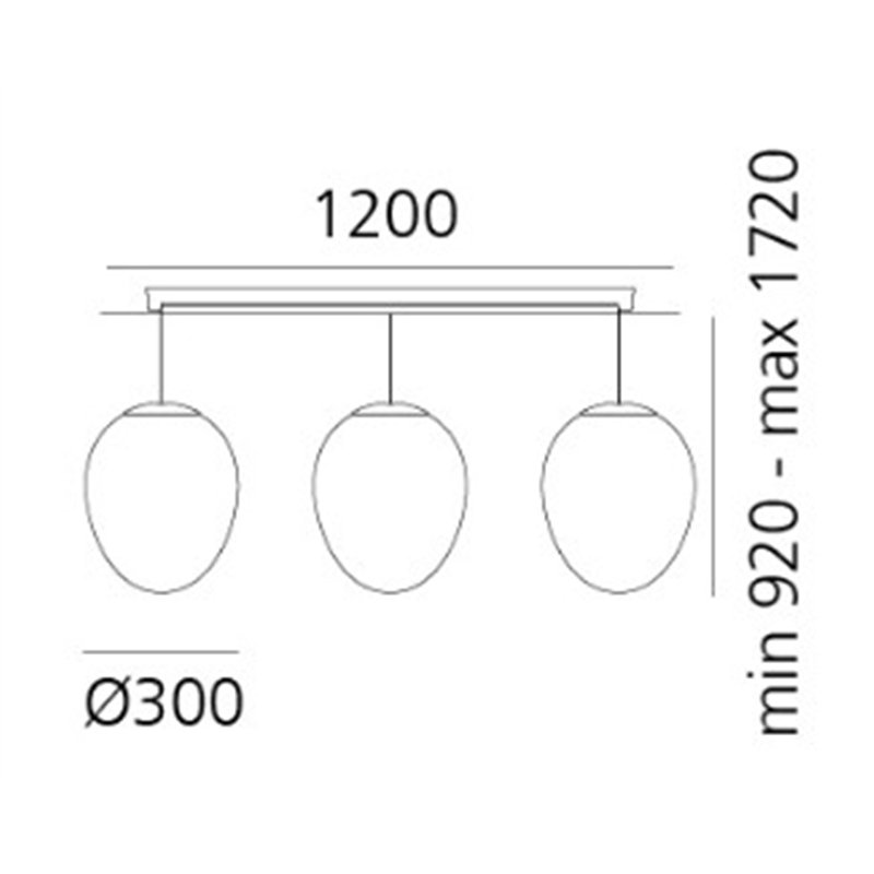 Artemide Stellar Nebula Cluster Linear Hängelampe