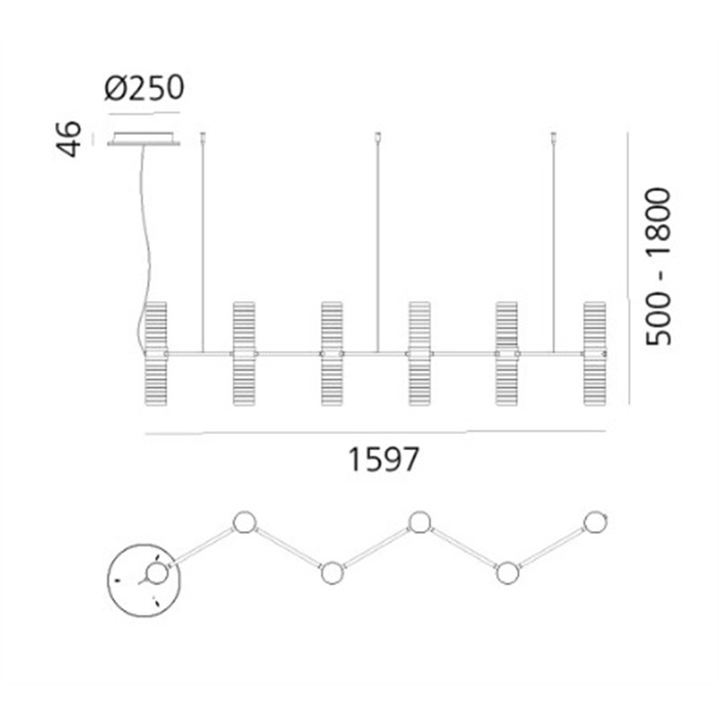 Artemide Zephyr Linear Hängelampe