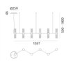 Artemide Zephyr Linear Hängelampe