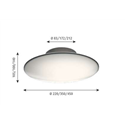 Louis Poulsen Aj Eklipta 450 E27 Ceiling Lamp / Wall Lamp