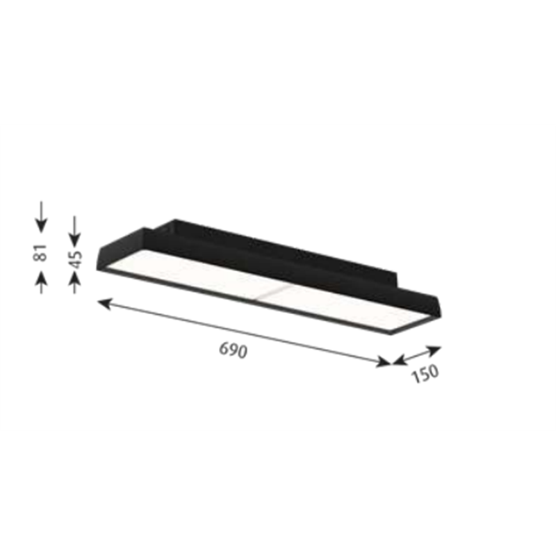 Louis Poulsen Lp Slim Box Surface Mounted Deckenleuchte