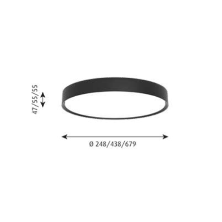 Louis Poulsen Lp Slim Round Surface Mounted Led ⌀440 Ceiling Lamp / Wall Lamp