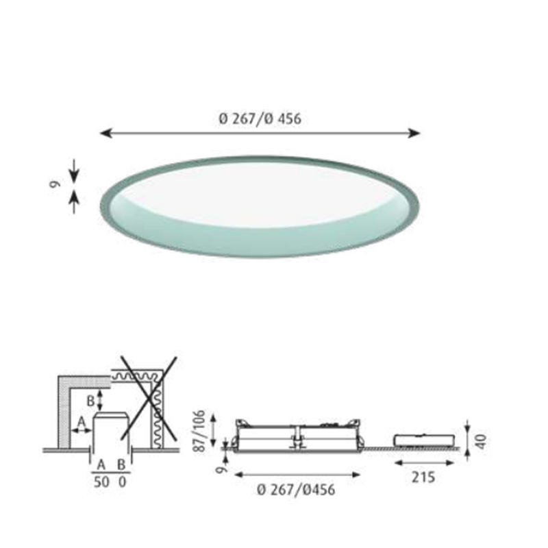 Louis Poulsen Lp Circle Recessed ⌀260 Deckenleuchte