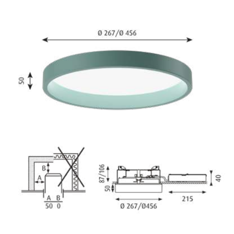 Louis Poulsen Lp Circle Semi Recessed ⌀260 Deckenleuchte