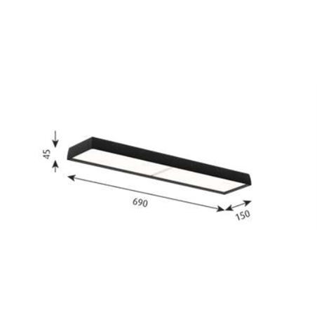 Louis Poulsen Lp Slim Box Semi-Recessed Ceiling Lamp