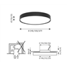 Louis Poulsen Lp Slim Round Semi Recessed ⌀250 Deckenleuchte