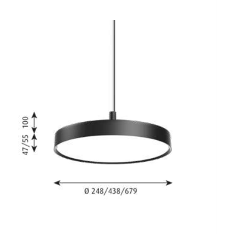 Louis Poulsen Lp Slim Round Suspended ⌀250 Pendelleuchte